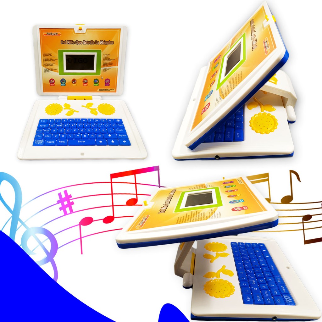 Computadora Didáctica Juguetes Jugueteria Aprendizaje Juego Azul