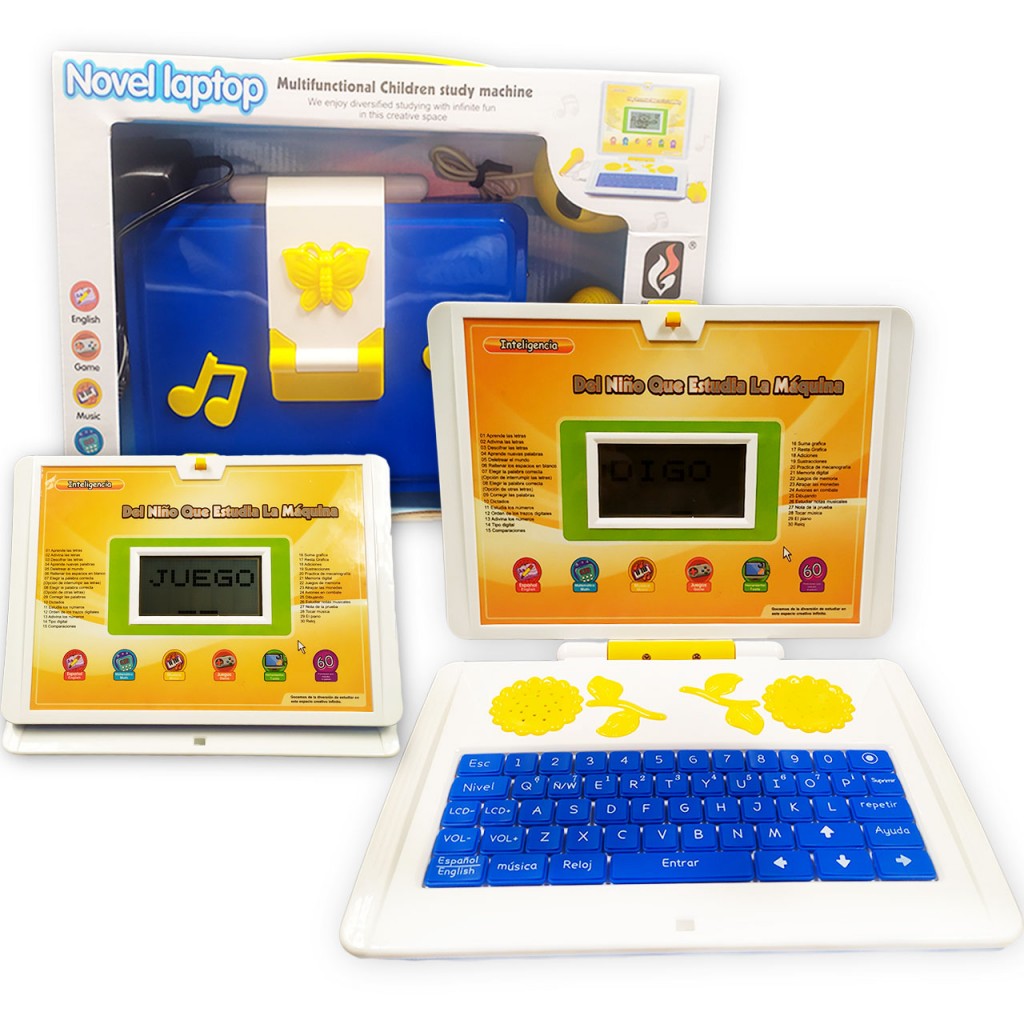 Computadora Didáctica Juguetes Jugueteria Aprendizaje Juego Azul