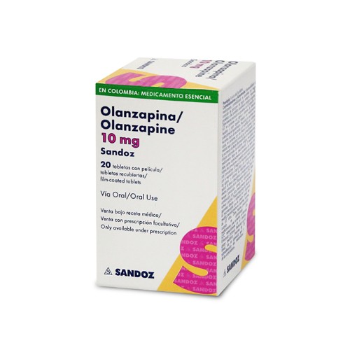 OLANZAPINA 10 MG X 20 TAB