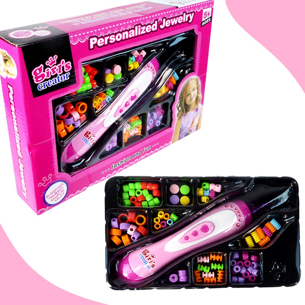 Set Cabello Decoración Chaquiras Juegos Juguetes Didactico