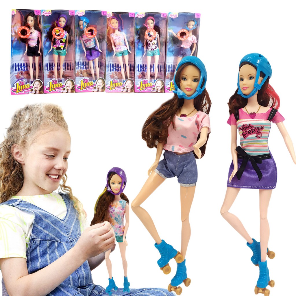 Muñeca Soy Luna Patinadora Juguete Tipo Barbie Artic Musical DJ4200