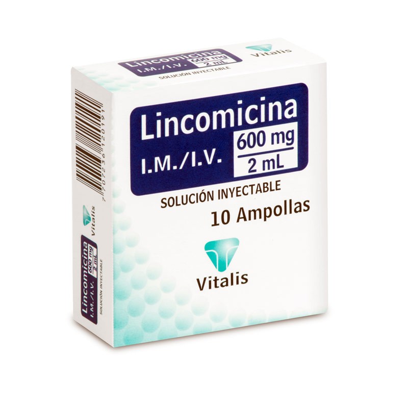 LINCOMICINA 600 MG/2 ML X 10 AMP C/U