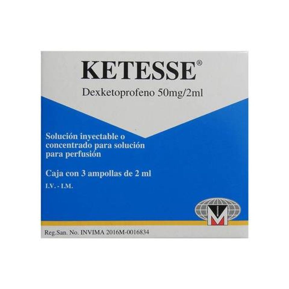KETESSE 50 MG / 2 ML X 3 AMP