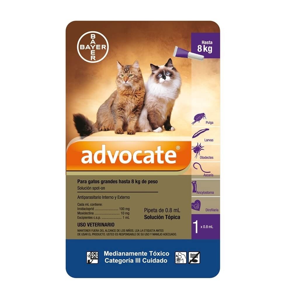 Advocate Gatos (hasta 8kg) x 0.8 ml
