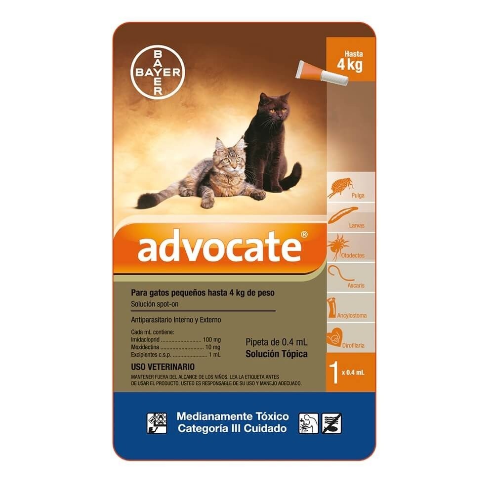 Advocate Gatos (hasta 4kg) x 0.4 ml