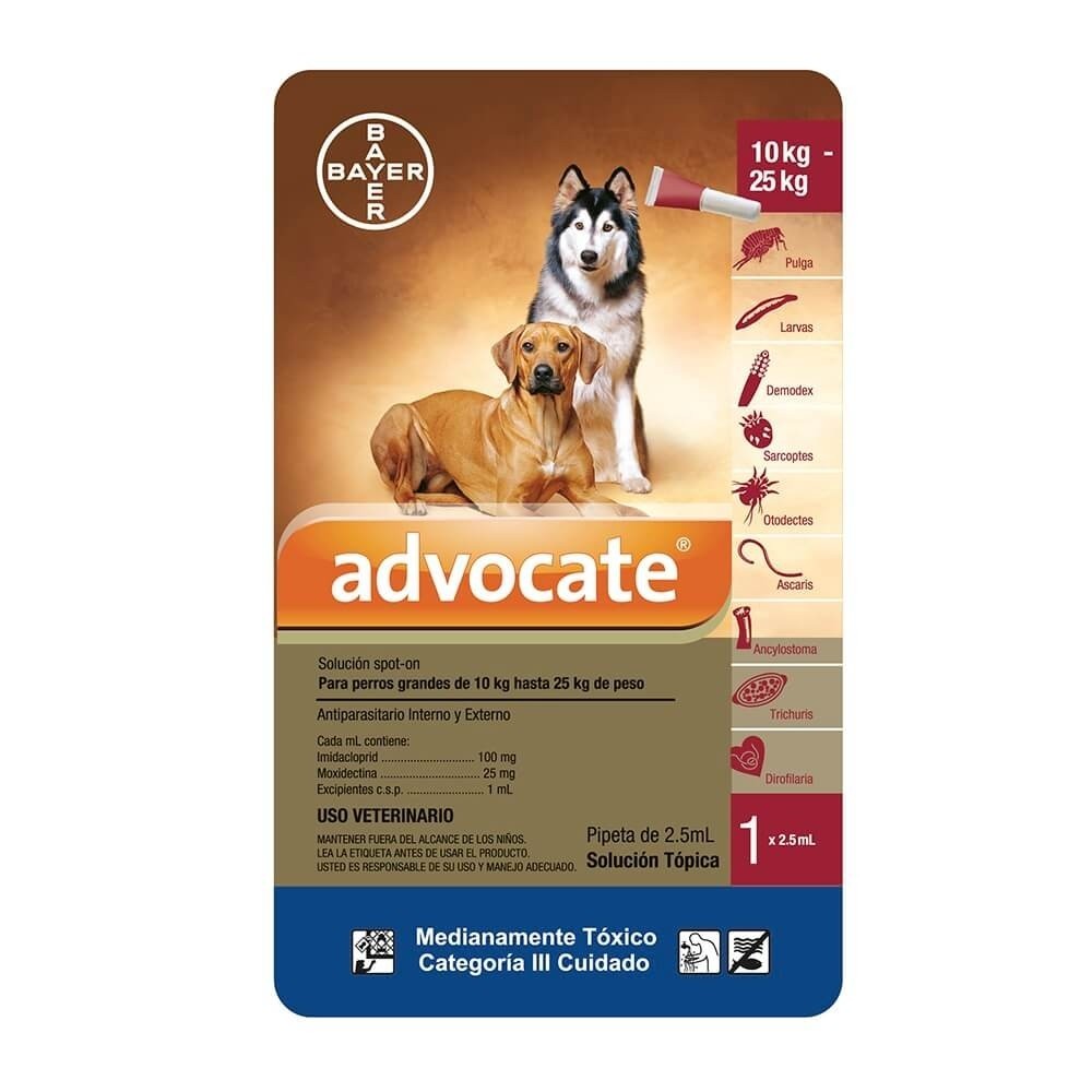 Advocate Perros (10-25 kg) x 2.5 ml