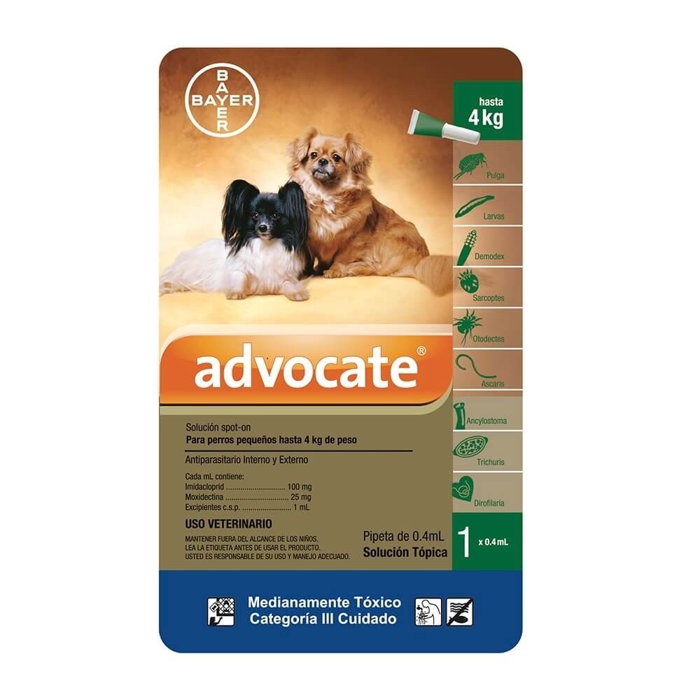 Advocate Perro 1 x 0.4 ml (Hasta 4Kg)