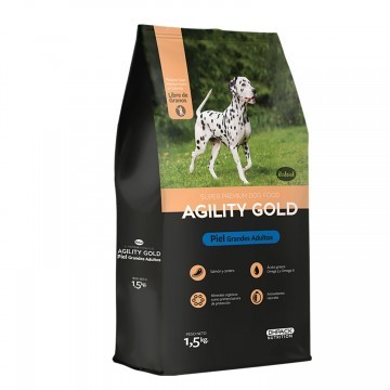 Agility Gold Piel Grandes Adultos x 3 Kg