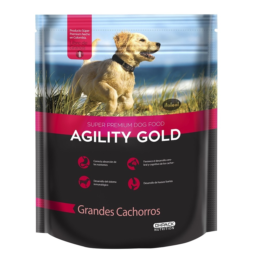 Agility Gold Perros Cachorros Razas Grandes x 15 kl