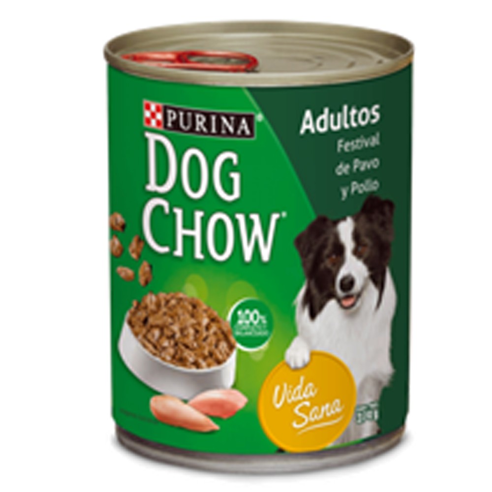 Dog Chow Pavo y Pollo x 374 Gr