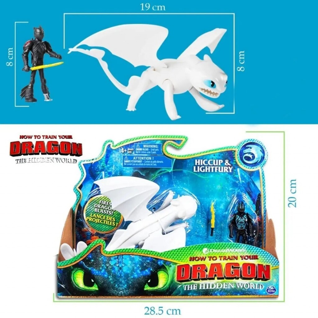 Como Entrenar A Tu Dragón Juguete Lightfury Jugueteria Didáctico Niños