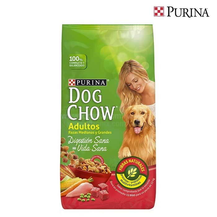 Dog Chow Perros Adultos Razas Medianas y Grandes Vida Sana x 22.7 kl