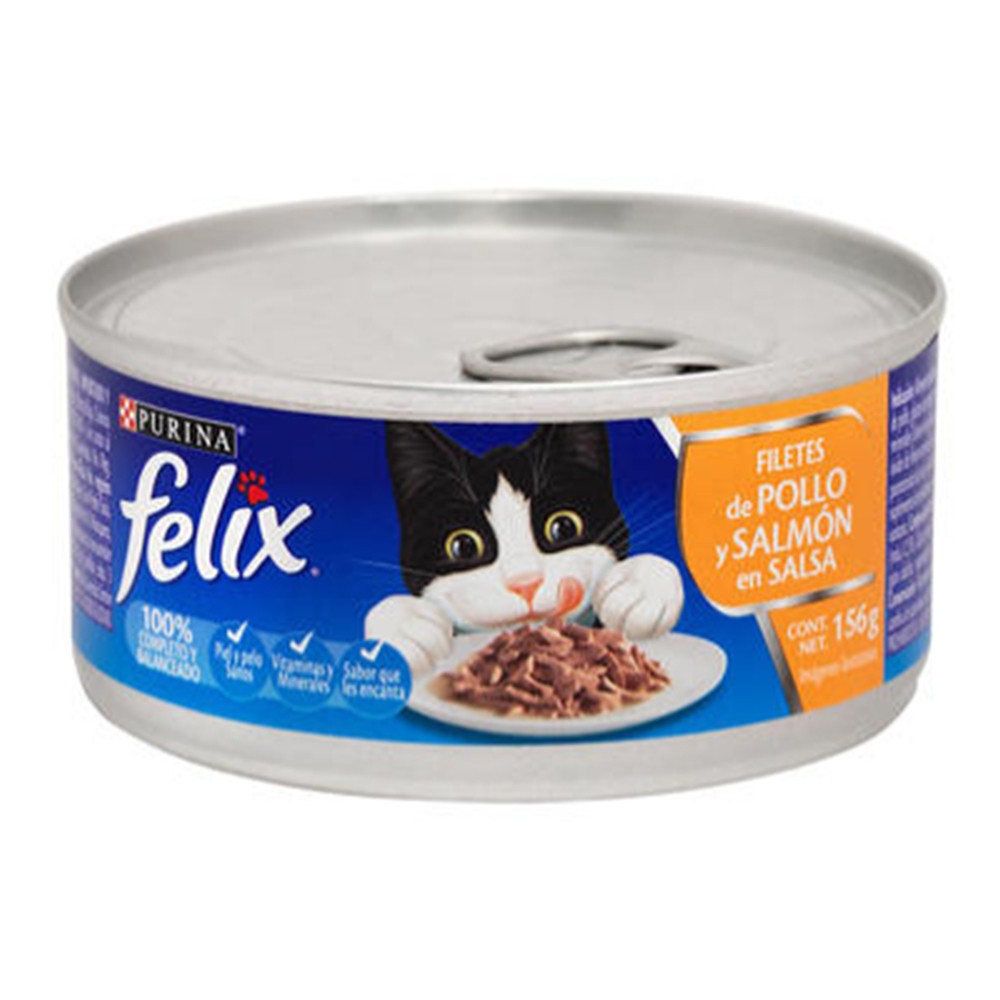 Felix Filete de Pollo y Salmón en Salsa x 156 Gr