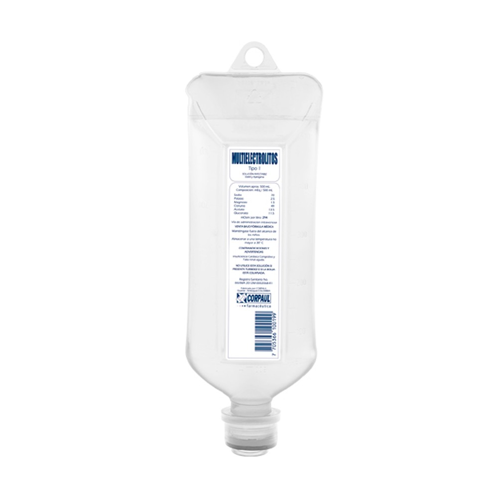 Multi Electrolitos Tipo l x 500 Ml