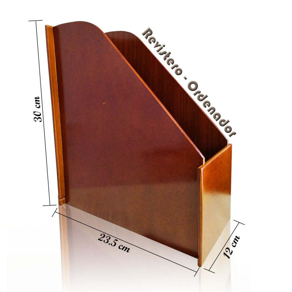 Revistero Madera Oficina Papelería Organizador