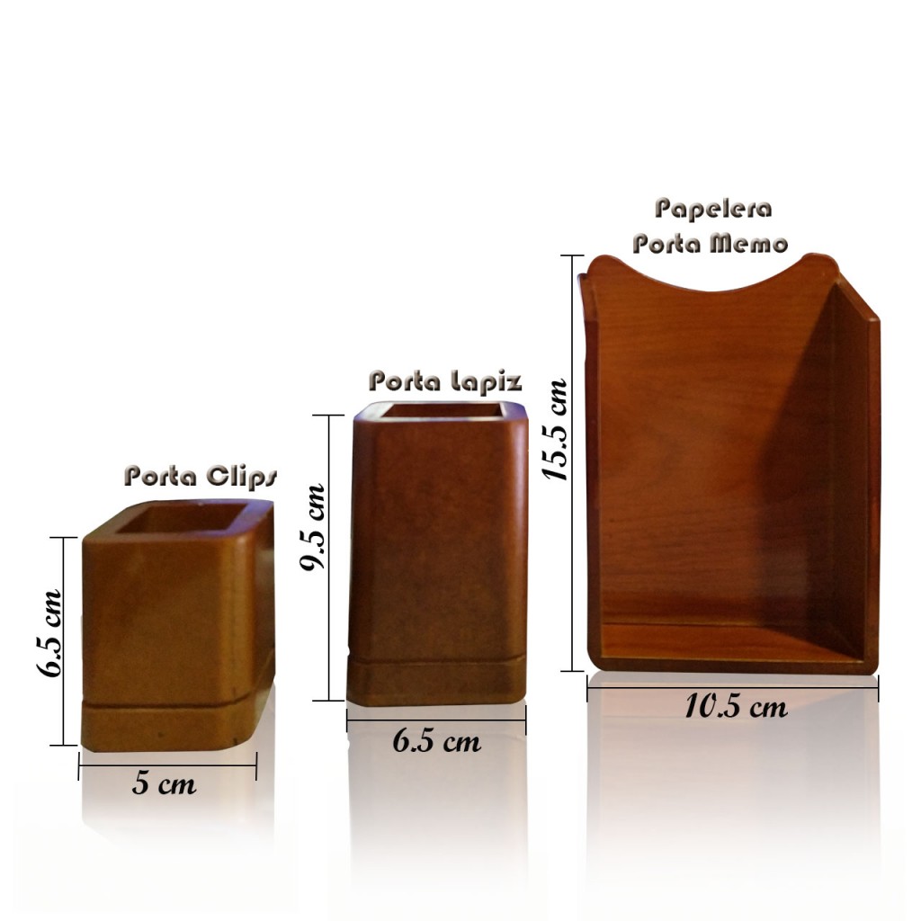 Set Oficina Funcional Madera Escritorio Papelería Trabajo