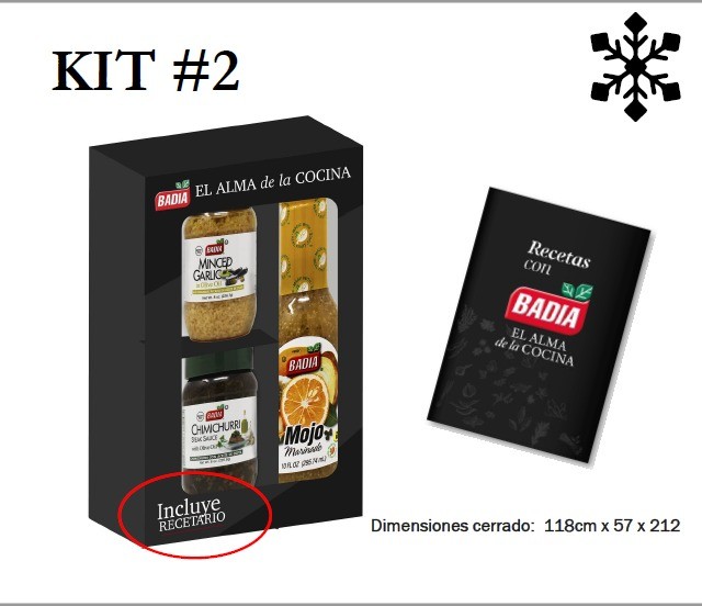 KIT 2 NAVIDAD ESPACIALES Y MARINADORES BADIA