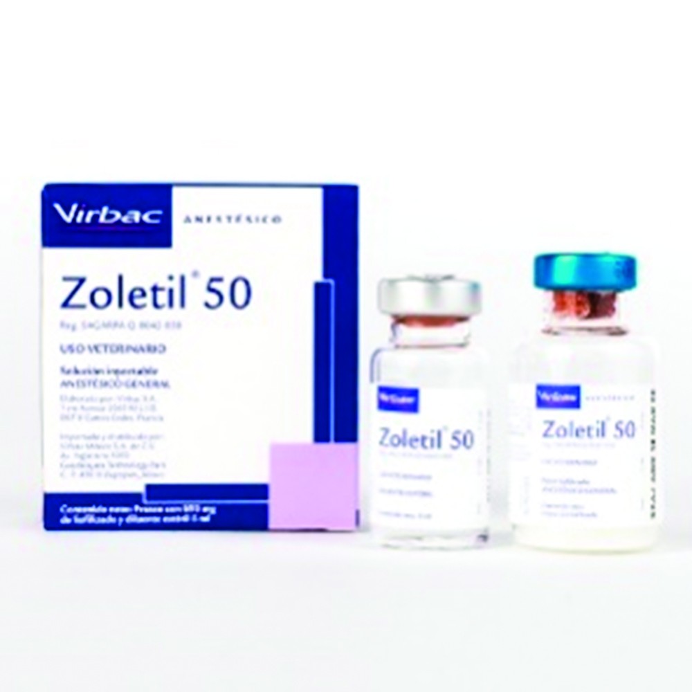 Zoletil 50 Inyectable Fco x 5 Ml