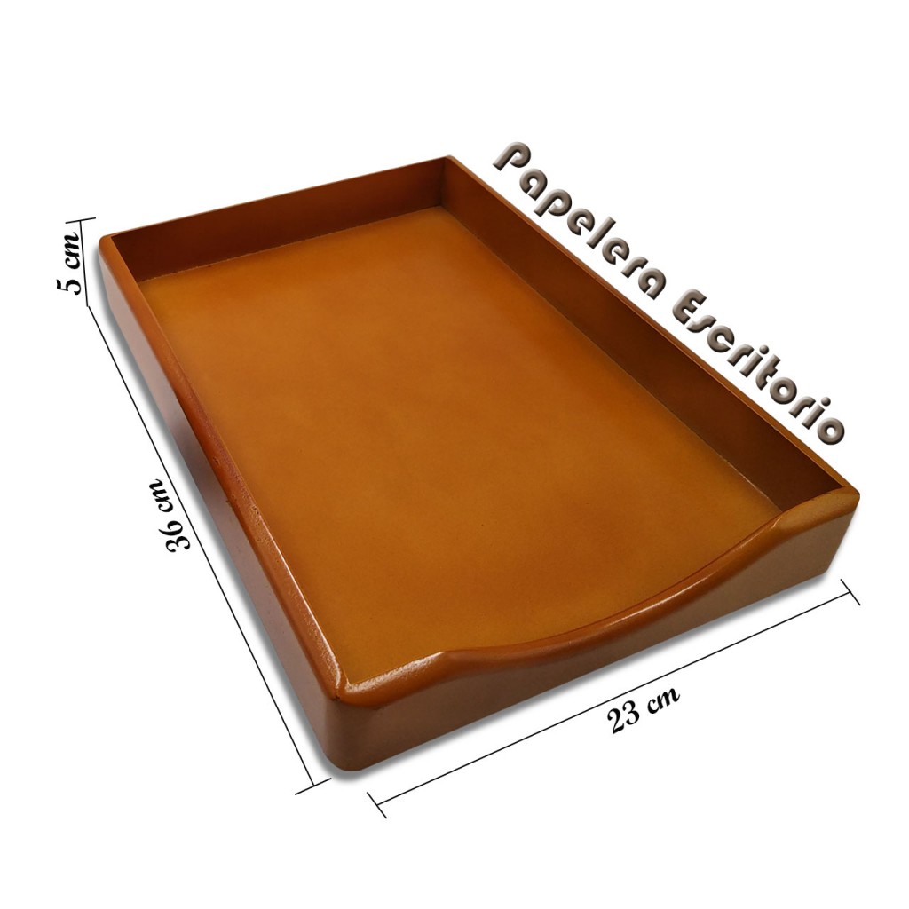 Papelera Escritorio Madera Oficina Papelería Organizador