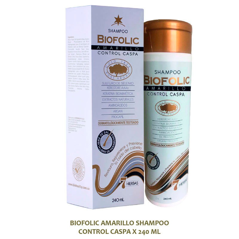 BIOFOLIC AMARLLO CONTROL CASPA  X 240 ML