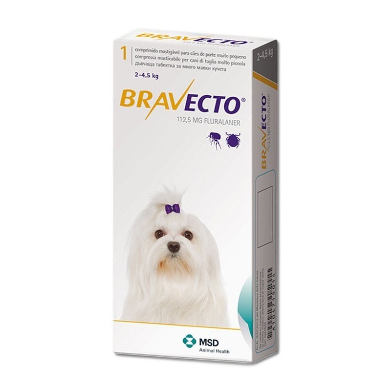 Bravecto 112,5 mg 1Tab (2kg–4.5kg)