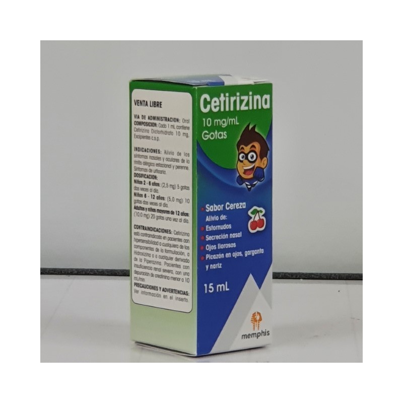 CETIRIZINA GOTAS 10 MG X 15 ML