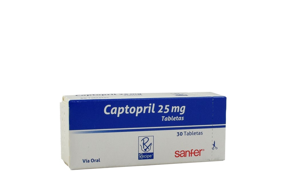 CAPTOPRIL 25 MG X 30 TAB (REC)