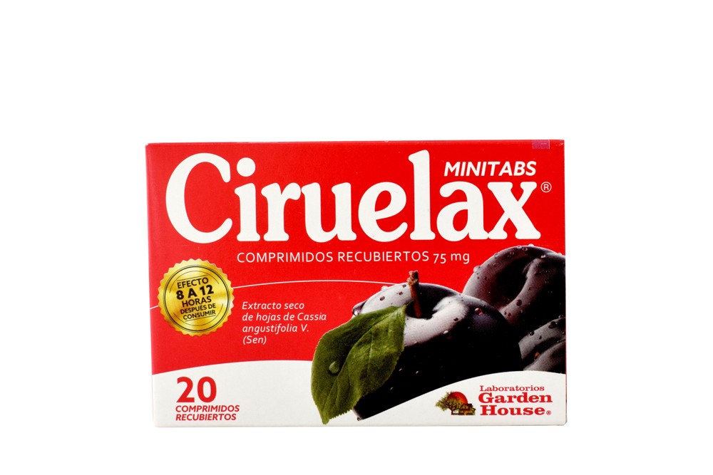 CIRUELAX MINITABS 75 MG X 20 COMP RECUB