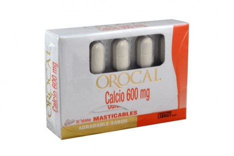 CALCIO 600 MG  X 30 TAB  (OROCAL)