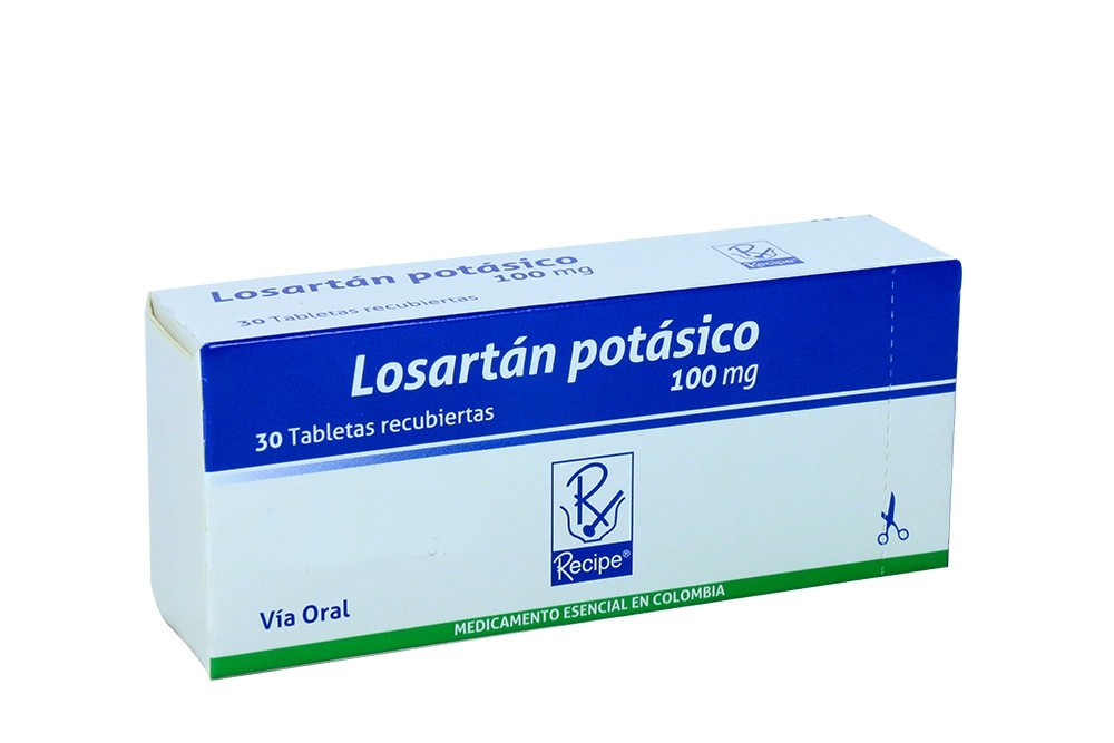 LOSARTAN POTASICO 100 MG  X 30 TAB