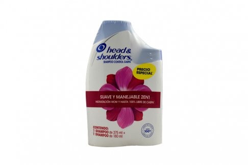 HEAD Y SHOULDERS SUAVE Y MANEJABLE 375 ML+180 ML