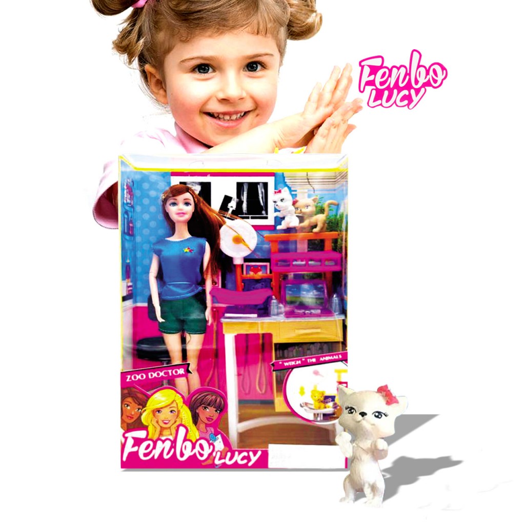 Muñeca Mascotas Veterinaria Juegos Juguetes Jugueteria