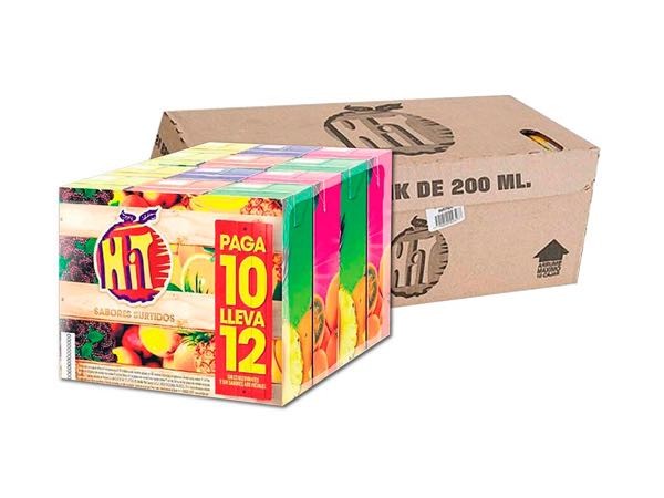 Caja jugos hit x 200ml x 24 unidades