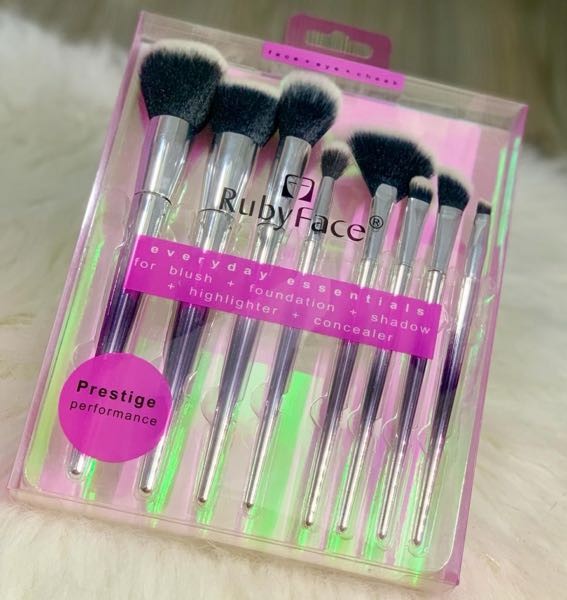 set de brocha rubi face negro