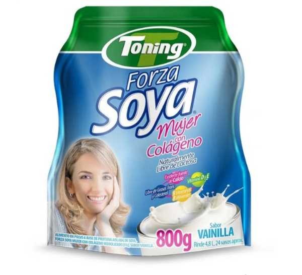 BEBIDA DE SOYA FORZA MUJER TONING*800GR
