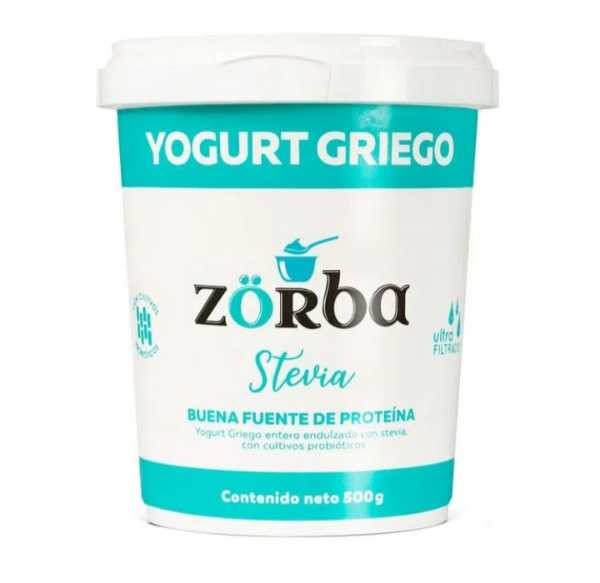 YOGURT GRIEGO CON ESTEVIA ZORBA*500GR