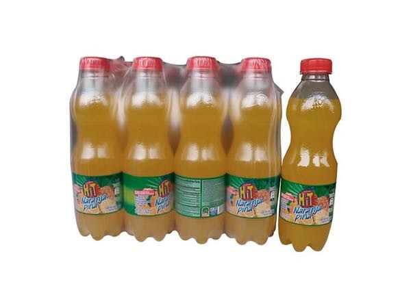 Jugo hit piña naranja botella x 500ml x 12 unidades