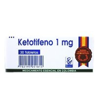 KETOTIFENO 1 MG X 30 TAB