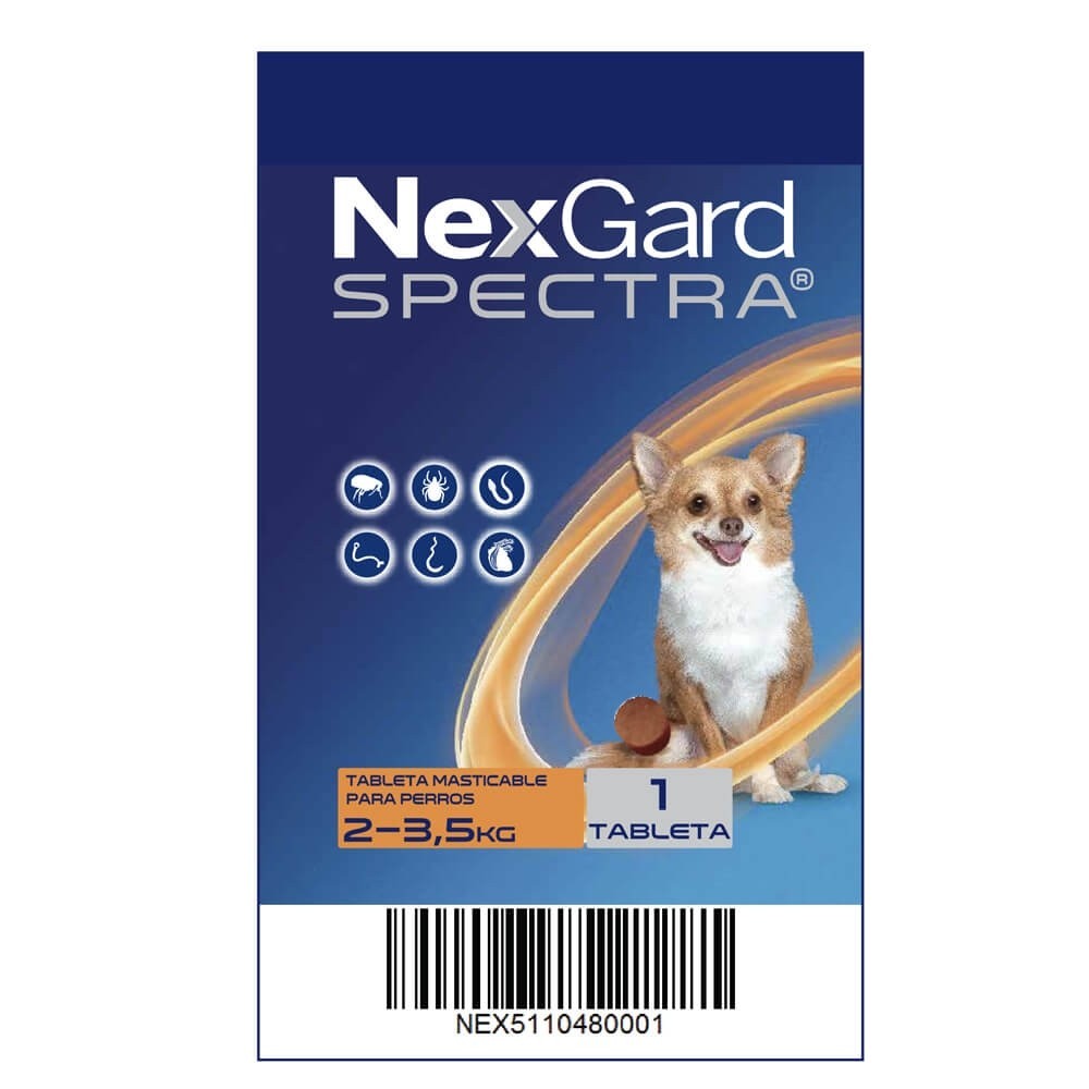 Nexgard Spectra 2-3.5 kg Talla xs