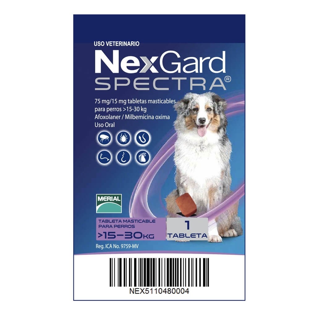 Nexgard Spectra 15-30 kg Talla l