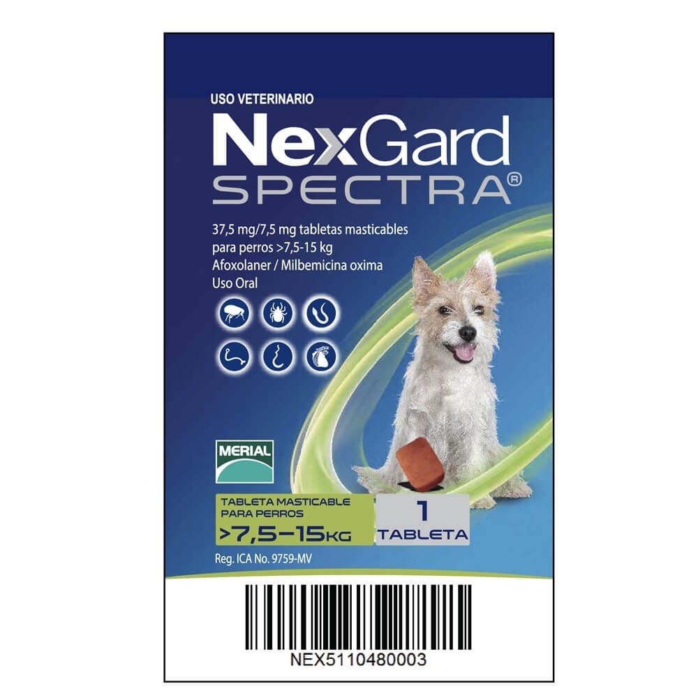 Nexgard Spectra 7.5-15 kg Talla m