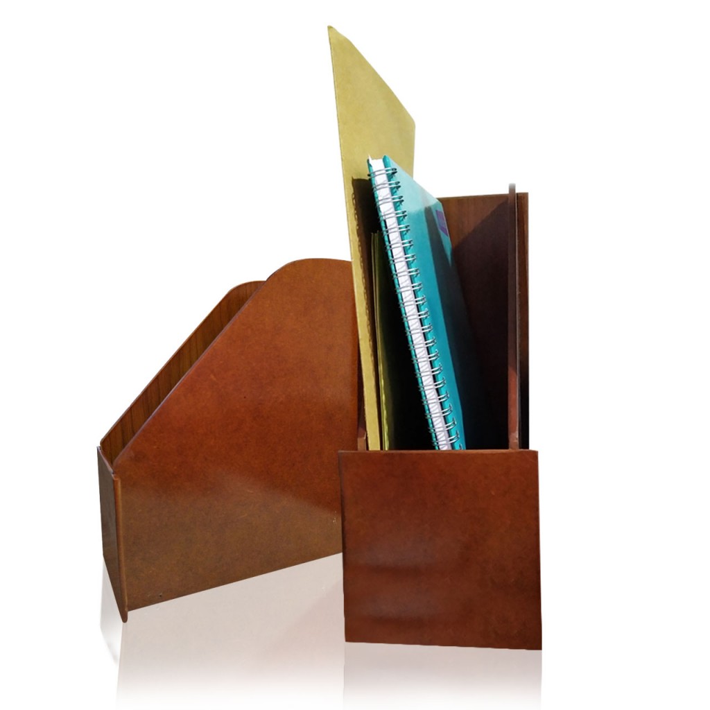 Revistero Madera Oficina Papelería Organizador