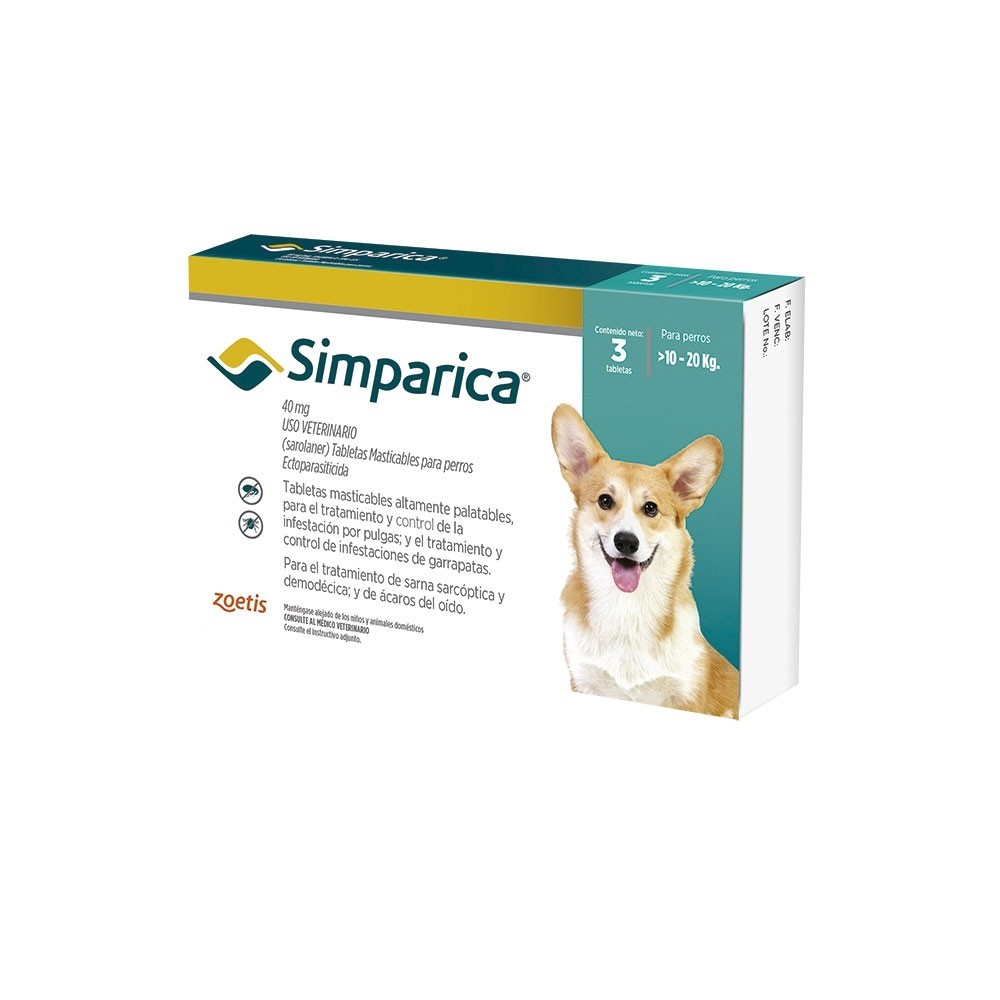 Simparica 40 mg x 1tab (10-20 kg)