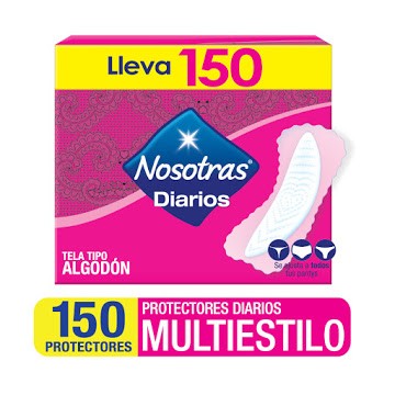 NOSOTRAS PROTECTORES MULTIESTILO X 150 UNID