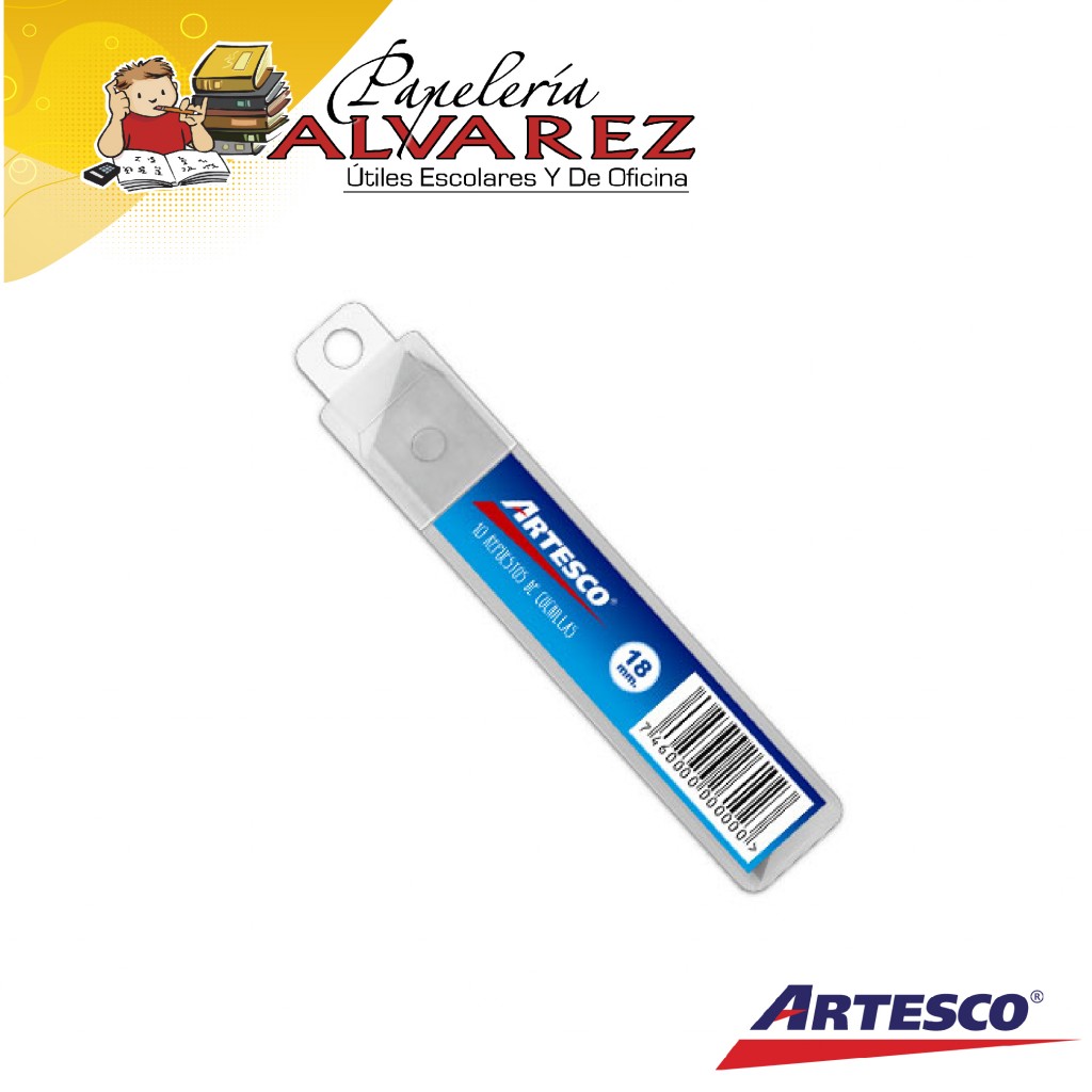 CUCHILLA BISTURI ARTESCO 18MX10