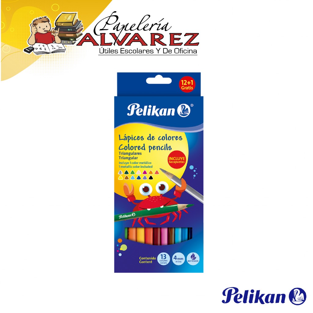 COLOR PELIKAN 4MM X 13 TRIANGULAR