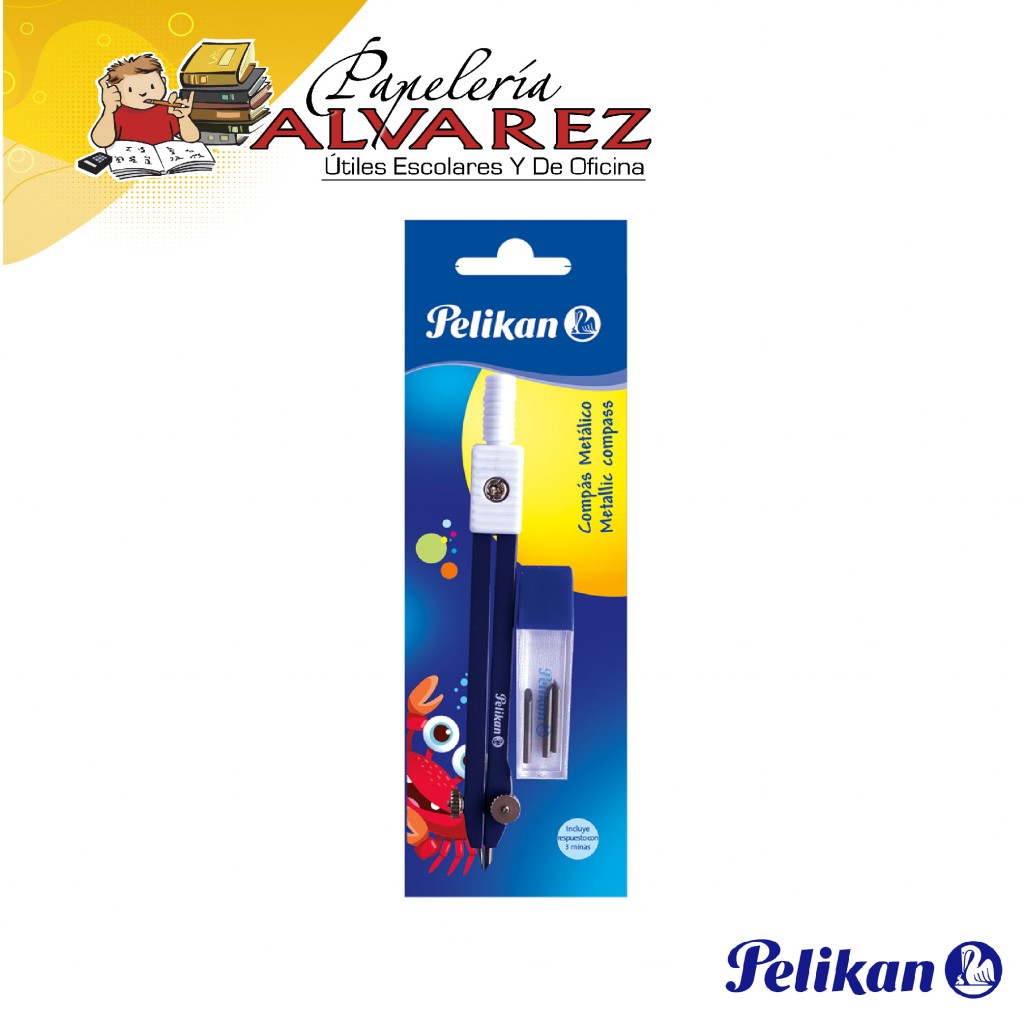 COMPAS PELIKAN METALICO PEQUEÑO