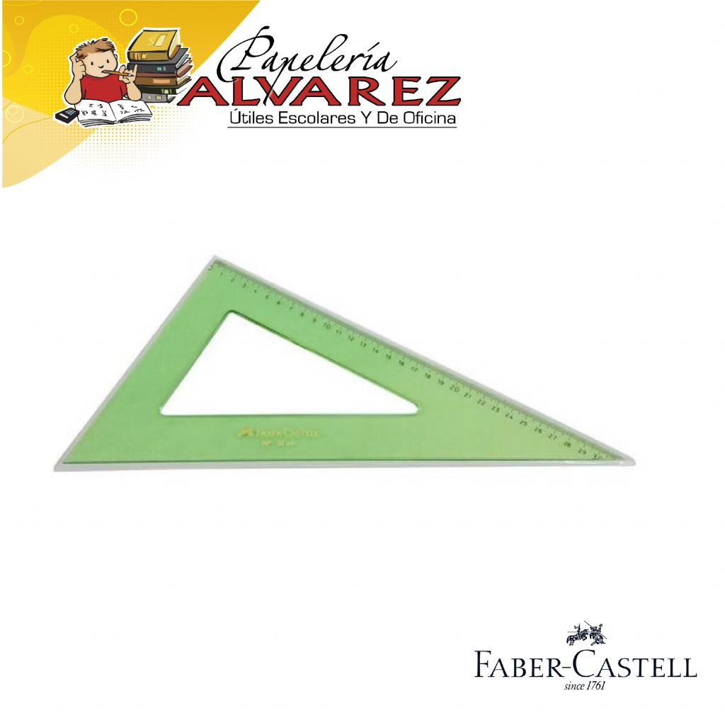 ESCUADRA FABER CASTELL 60° X 32 CMS