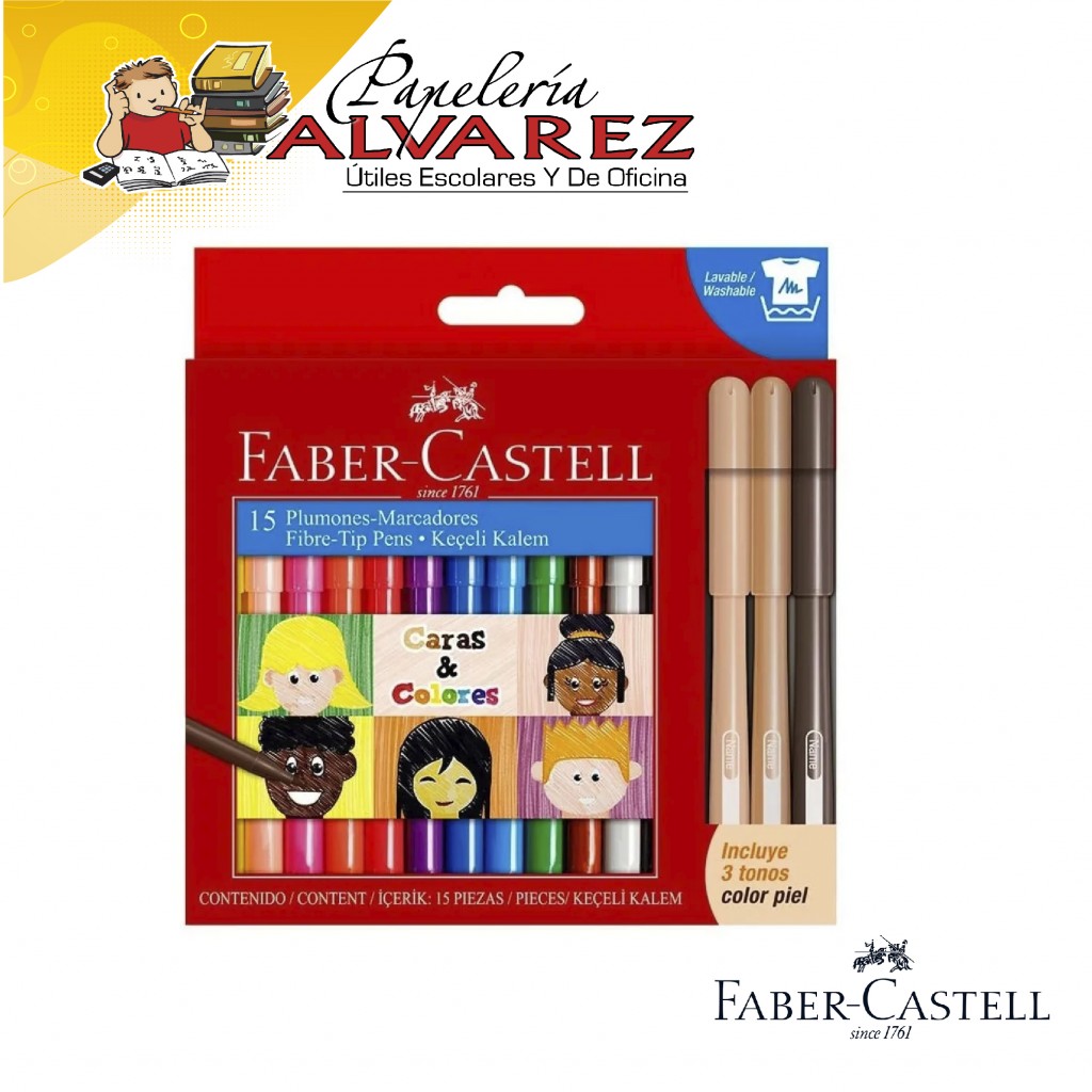 PLUMON FABER CASTELL FIESTA PIEL X 12+3