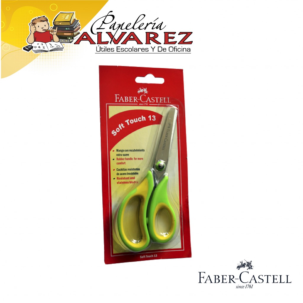 TIJERA FABER CASTELL PUNTA ROMA SOFT 13